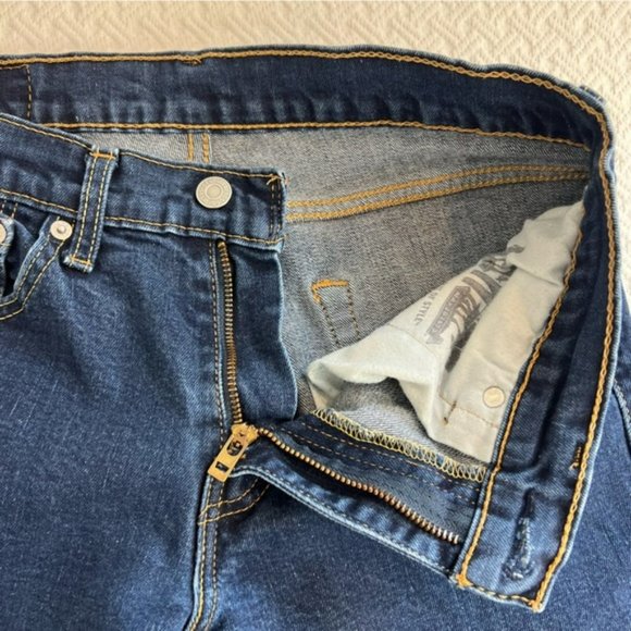 MEN'S 511 Levi's Jeans - Size 30x30 - Dark Blue - Zipper Fly - Stretch - Picture 8 of 12